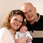 Луиза Браун с собственным сыном